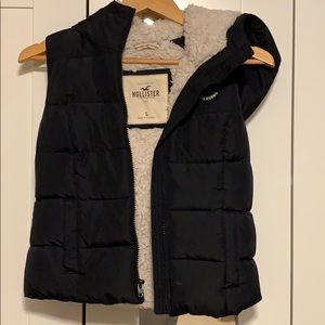 Hollister Puffer Sherpa Vest